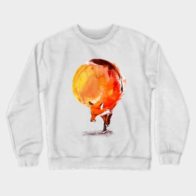 Sun Fox Crewneck Sweatshirt by kookylove